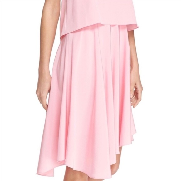 Tibi Pink Silk Double Layer Dress Size 0 - Picture 3 of 4